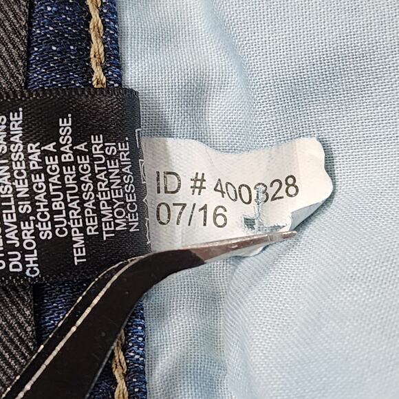 Express Jeans Womens 4 Blue Mid Rise Cropped Skinny Leg Stretch Denim Distressed - Picture 10 of 15